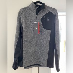 Spyder half zip men’s sweater - size large